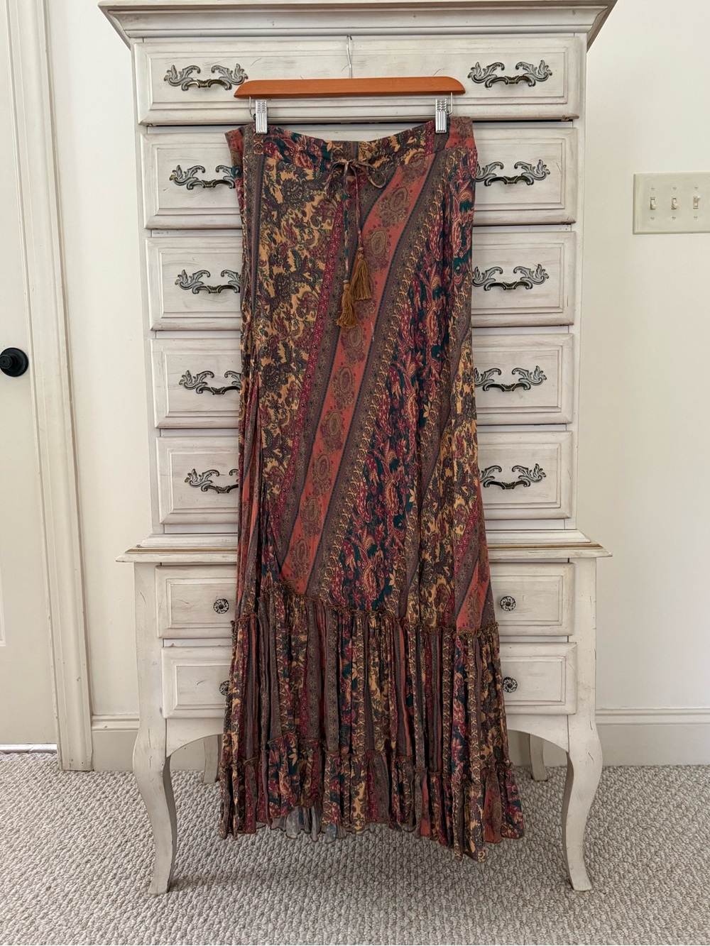 Soft Surroundings Boho Patchwork Maxi Skirt - Picture 2 of 6